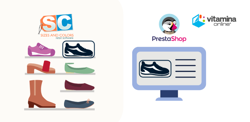 Migra de Prestashop a Shopify tu zapatería online e integra Sizes and Colors.
