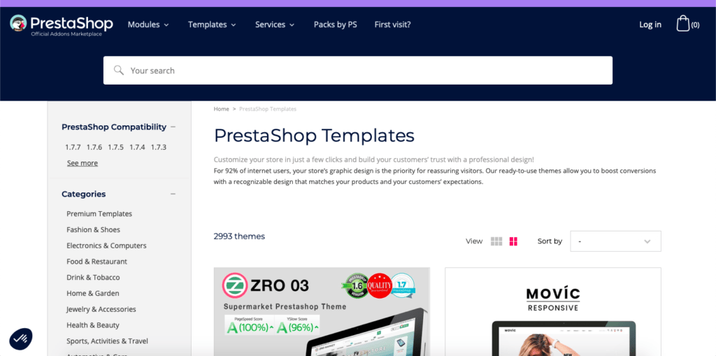 PrestaShop Templates